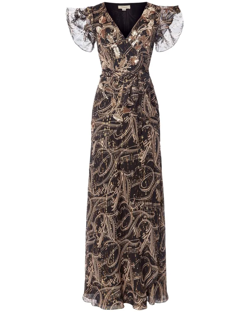 Temperley London Silvana Maxikleid - Schwarz Schwarz