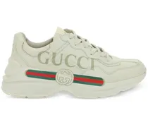 Rhyton Sneakers mit Logo-Print - Nude