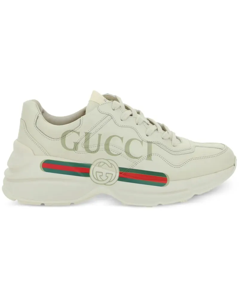 Gucci Rhyton Sneakers mit Logo-Print - Nude Nude