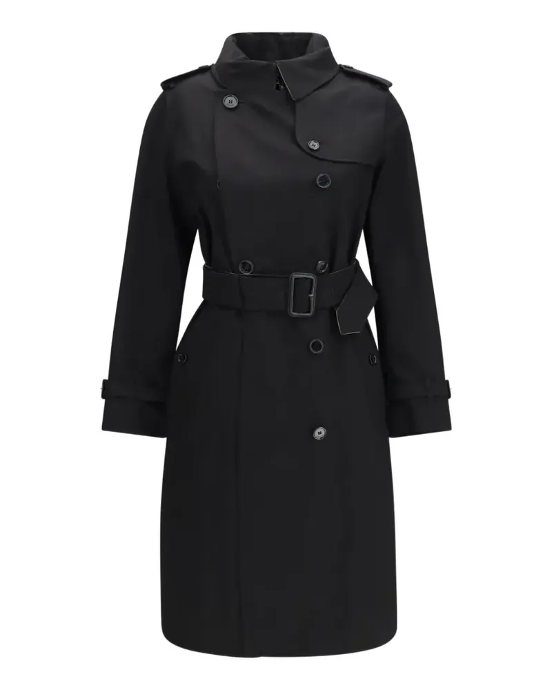 Burberry long gabardine Lakefield trench coat - Schwarz Schwarz