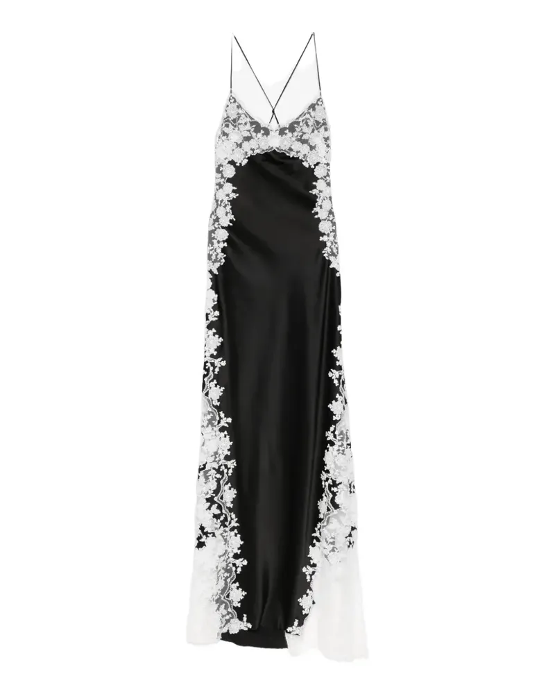 Ermanno Scervino lace camisole maxi dress - Schwarz Schwarz