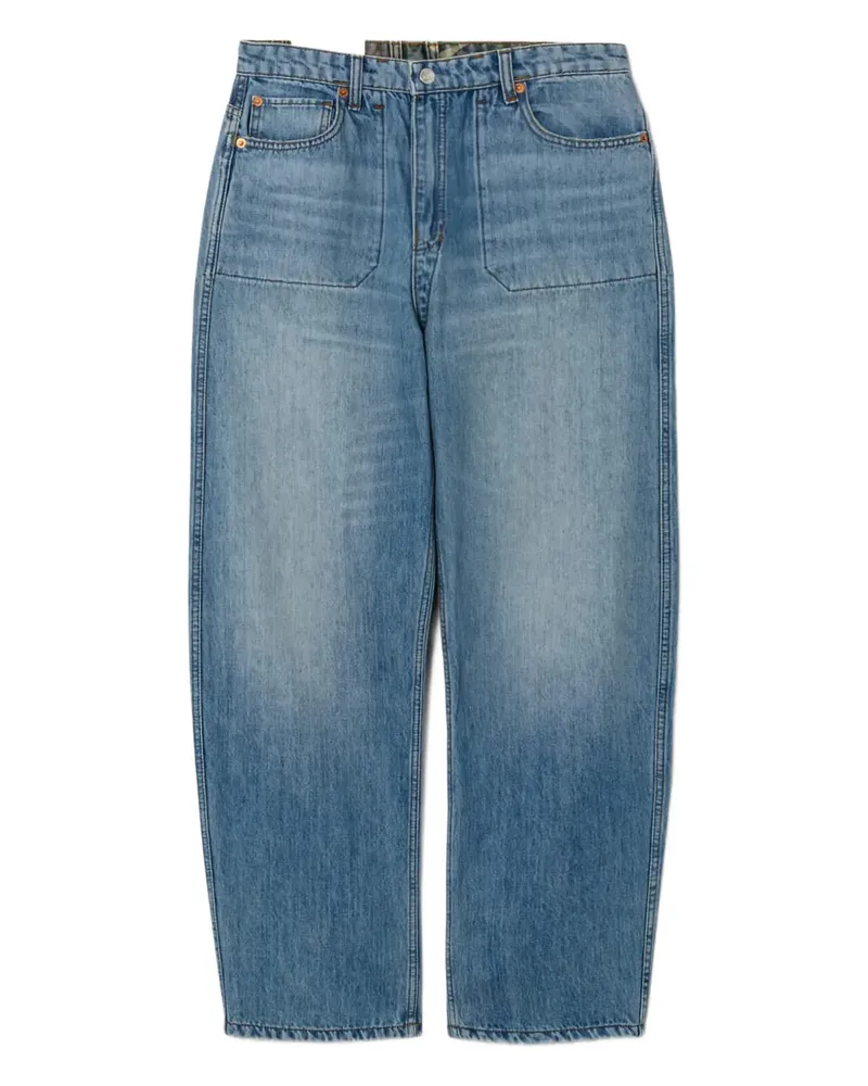 RE/DONE Hose mit aufgesetzten Taschen - Blau Blau