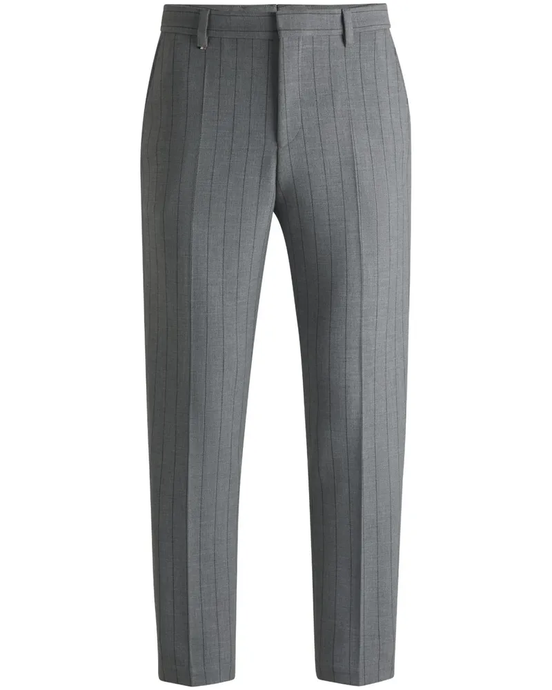 HUGO BOSS Hose mit Nadelstreifen - Grau Grau