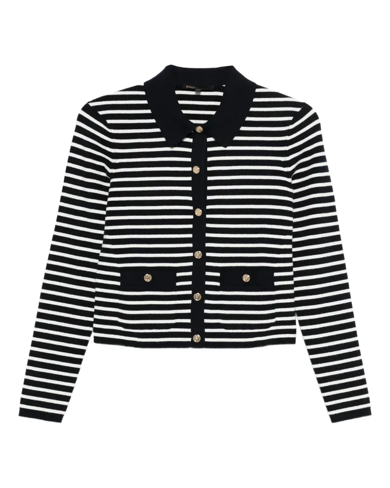 Maje Gestreifter Cardigan - Blau Blau
