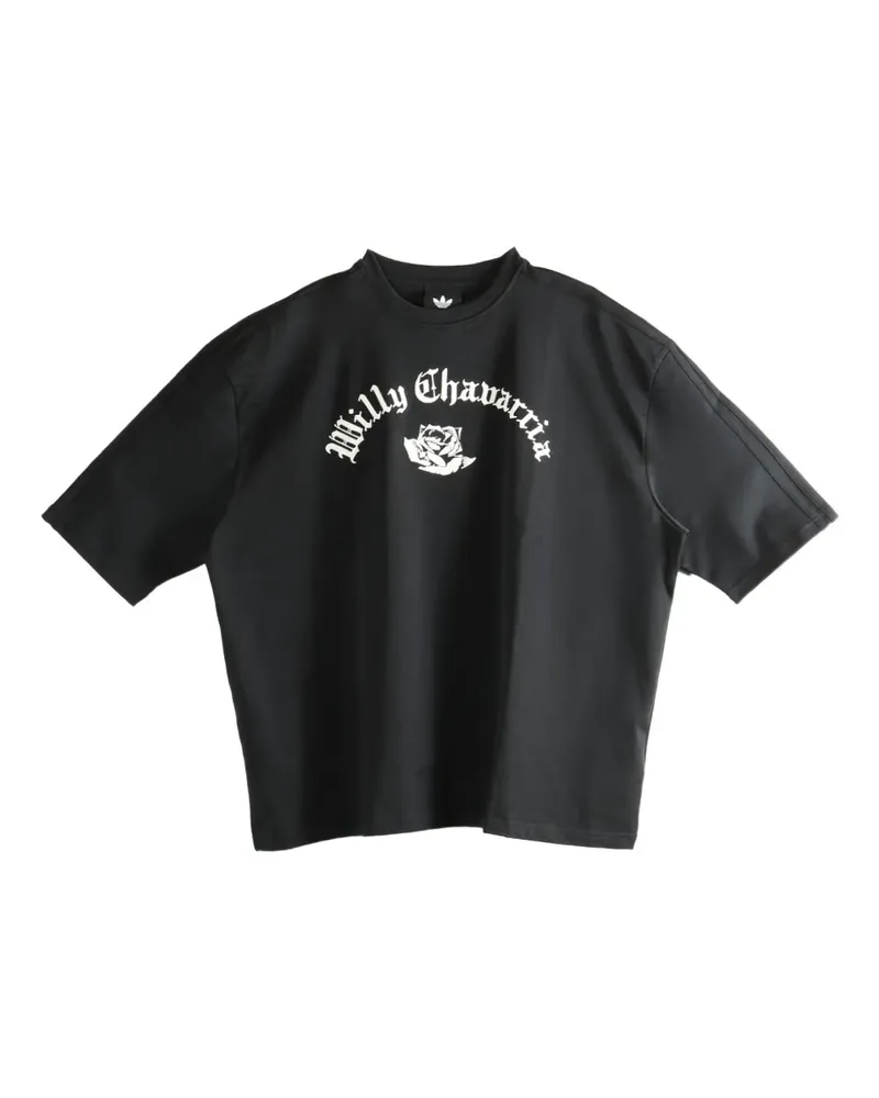 adidas x Willy Chavarria graphic T-shirt - Schwarz Schwarz