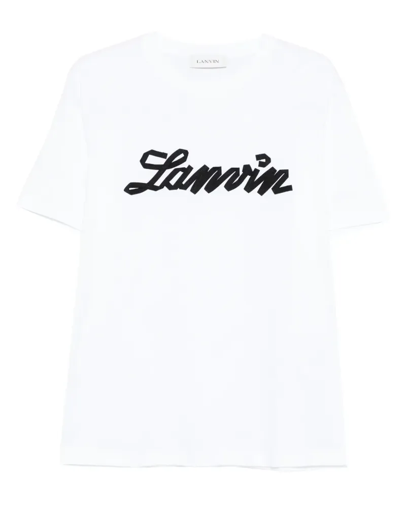 Lanvin T-Shirt mit Schleife - Weiß Weiß