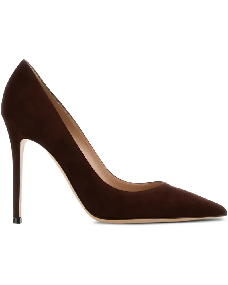 Gianvito Rossi Spitze Gianvito Wildleder-Pumps 105mm - Braun Braun