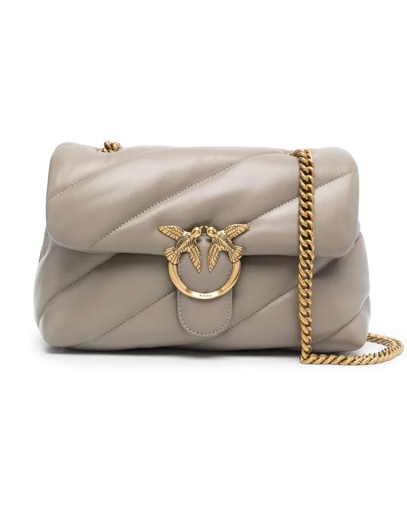 Pinko Classic Love Puff Schultertasche - Braun Braun