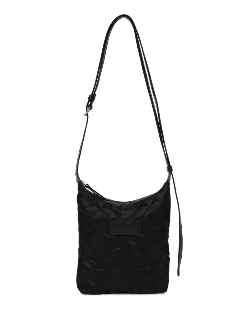 Maison Margiela Gesteppte Kuriertasche - Schwarz Schwarz