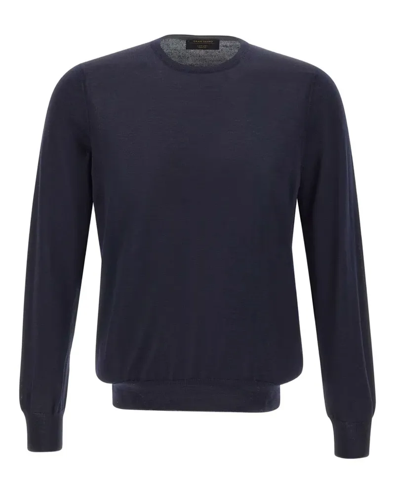 Gran Sasso Pullover mit gerippten Abschlüssen - Blau Blau