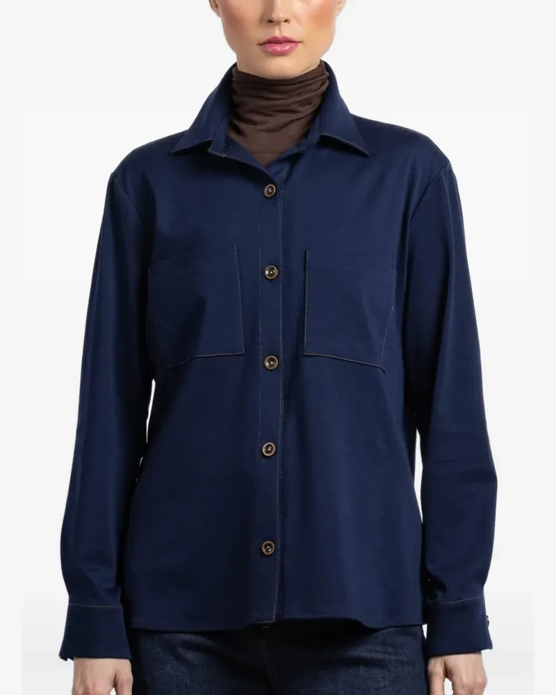 Peter Cohen long-sleeve shirt - Blau Blau