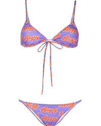 Natasha Zinko Bikini mit Print Violett