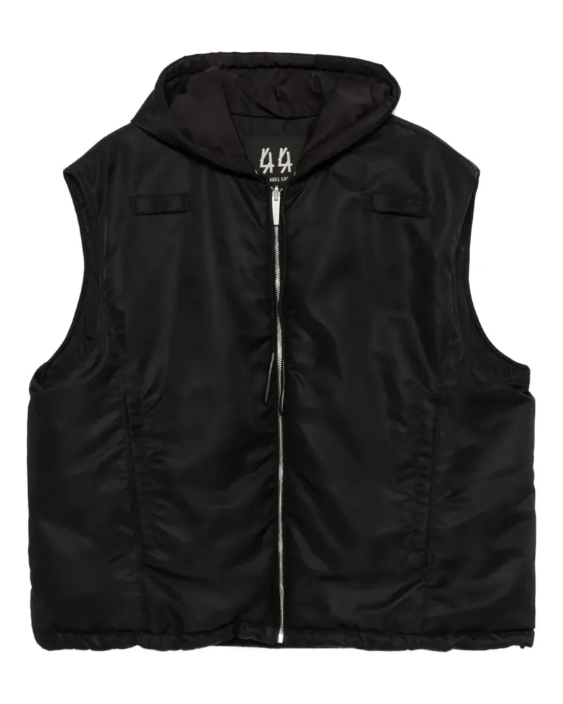44 LABEL GROUP Gefütterte Weste - Schwarz Schwarz