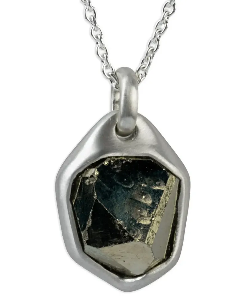 Parts Of Four sterling silver Halos pyrite necklace - Silber Silber