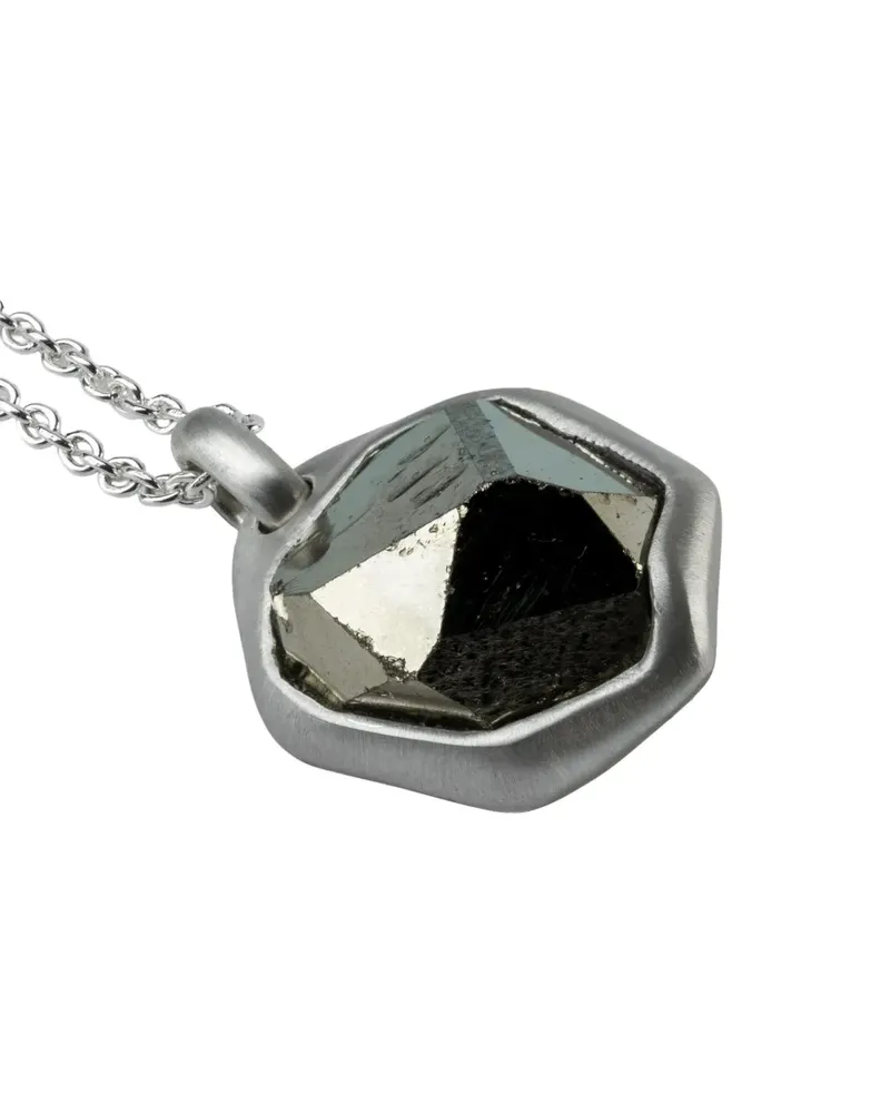 Parts Of Four sterling silver Halos pyrite necklace - Silber Silber