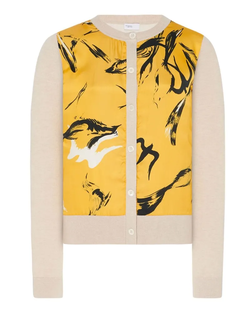 Rosetta Getty Cardigan mit Vogel-Print - Gelb Gelb