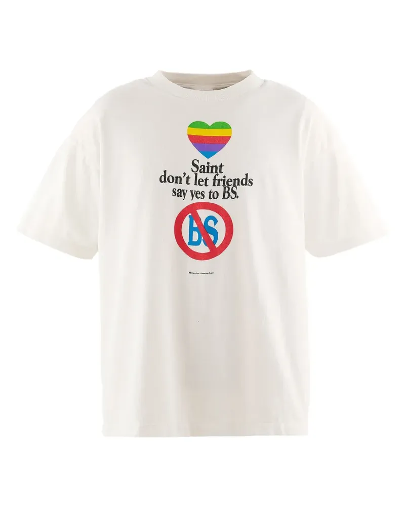 SAINT MXXXXXX T-Shirt mit grafischem Print - Weiß Weiß