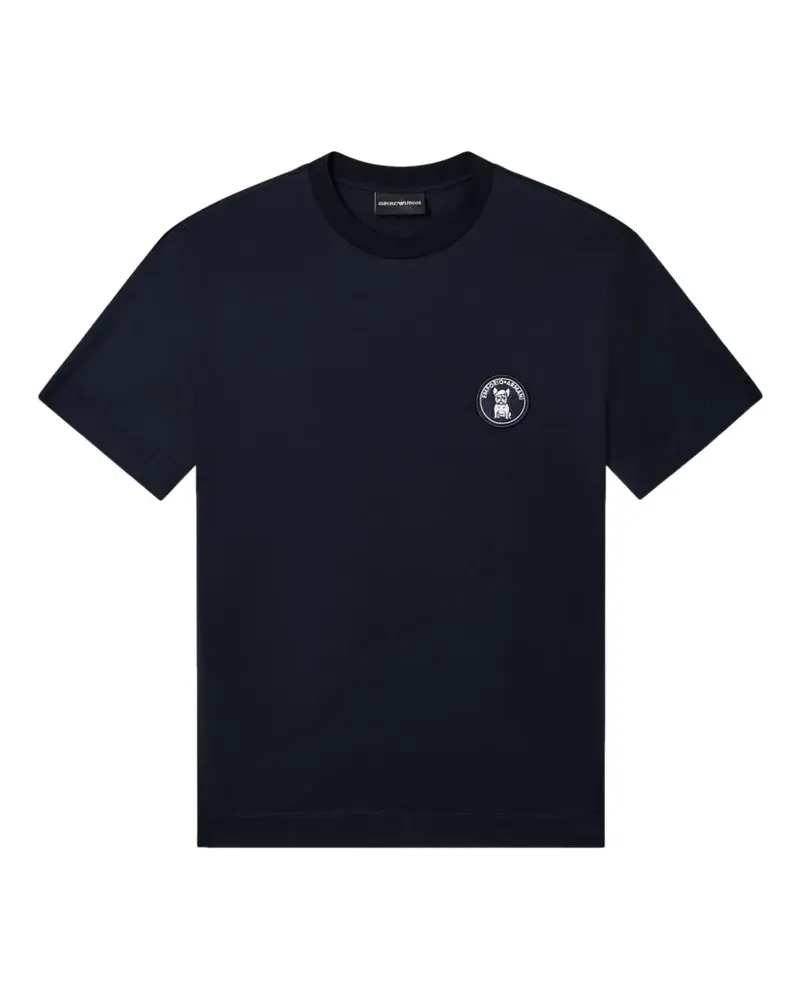 Emporio Armani Blaues T-Shirt Blau