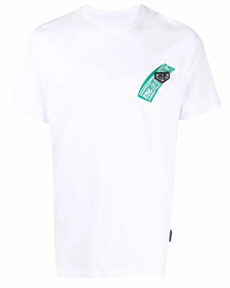 Philipp Plein T-Shirt mit rundem Ausschnitt - Weiß Weiß