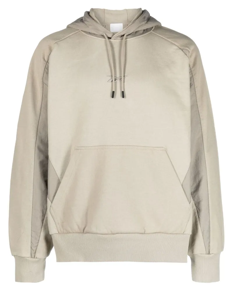 Reebok Hoodie mit Logo-Stickerei Nude