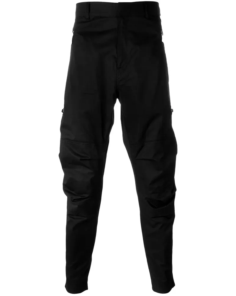Balmain Hose mit tiefem Schritt - Schwarz Schwarz