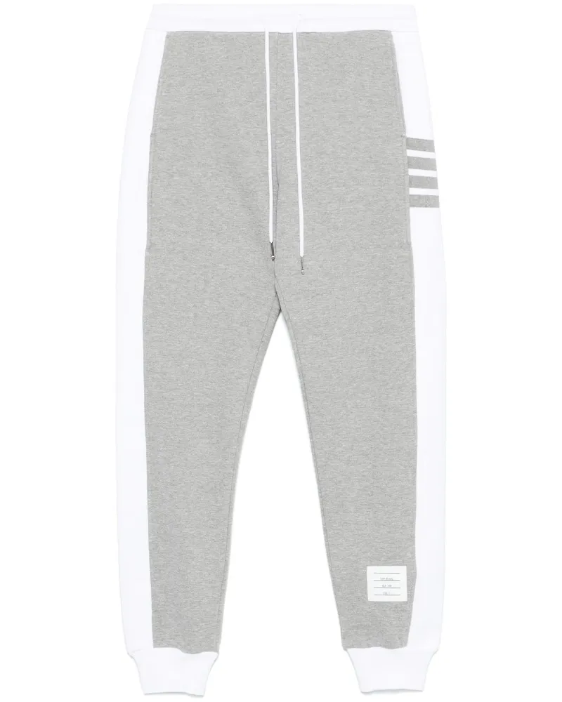 Thom Browne Jogginghose mit Bar Streifen - Grau Grau