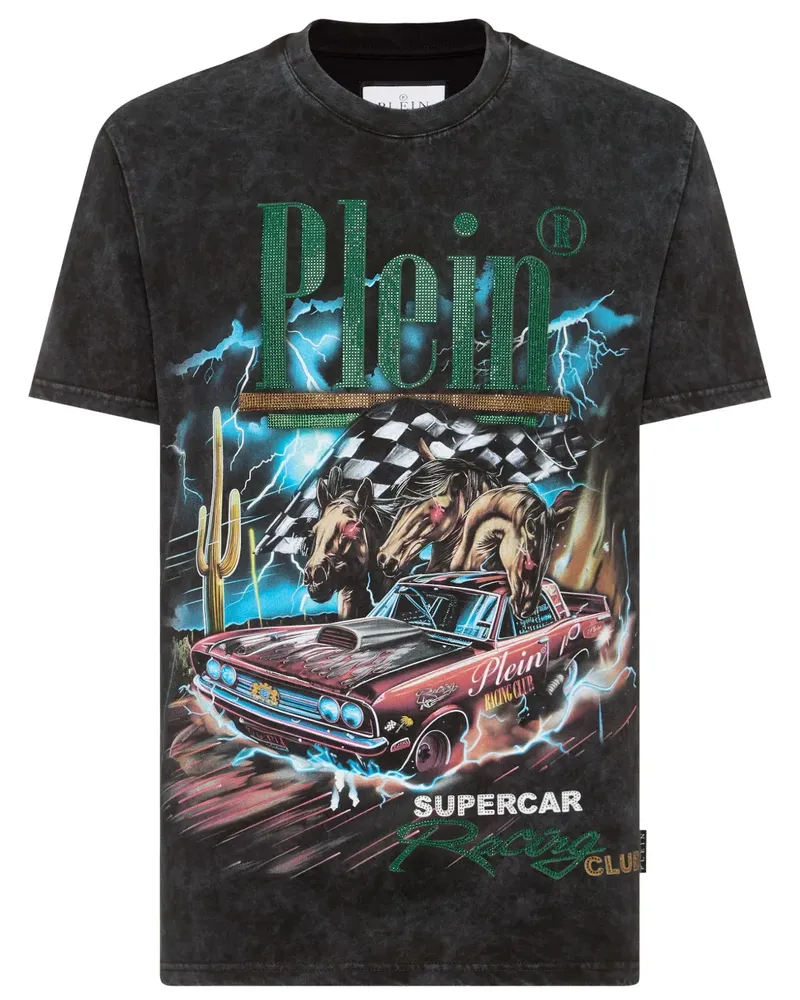 Philipp Plein Racing Club T-Shirt - Schwarz Schwarz