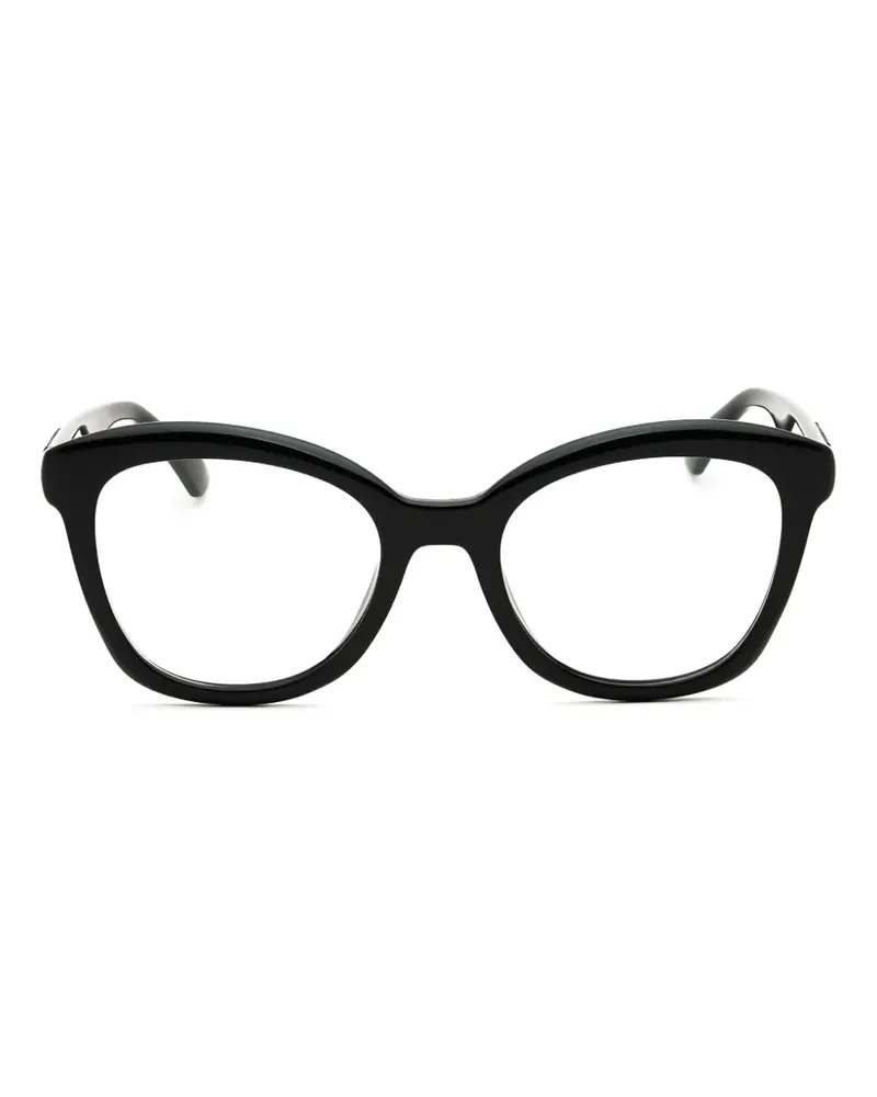 Moschino Brille mit Logo - Schwarz Schwarz