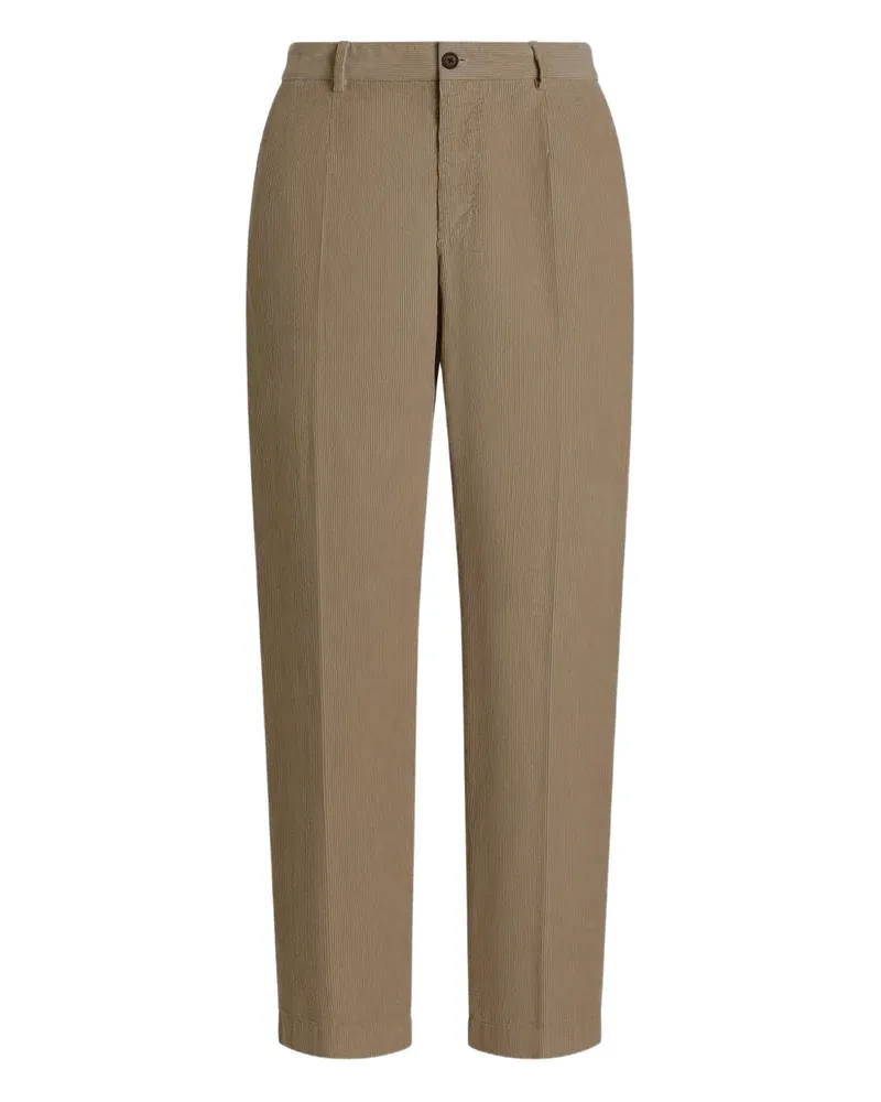 Dolce & Gabbana Hose aus Cord und Nadelstreifen - Nude Nude