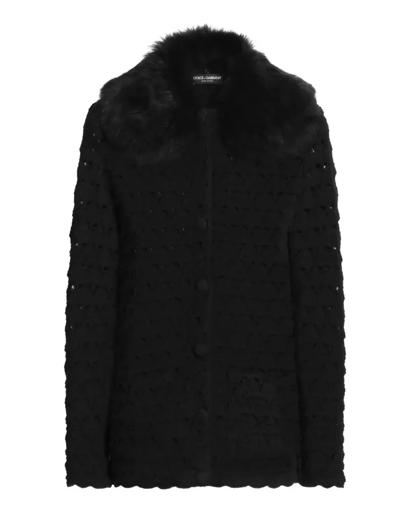 Dolce & Gabbana Gehäkelte Jacke - Schwarz Schwarz