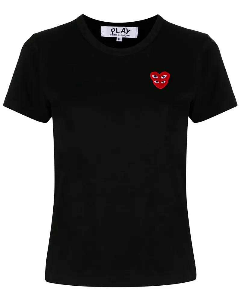 Comme des Garçons T-Shirt mit Patch - Schwarz Schwarz