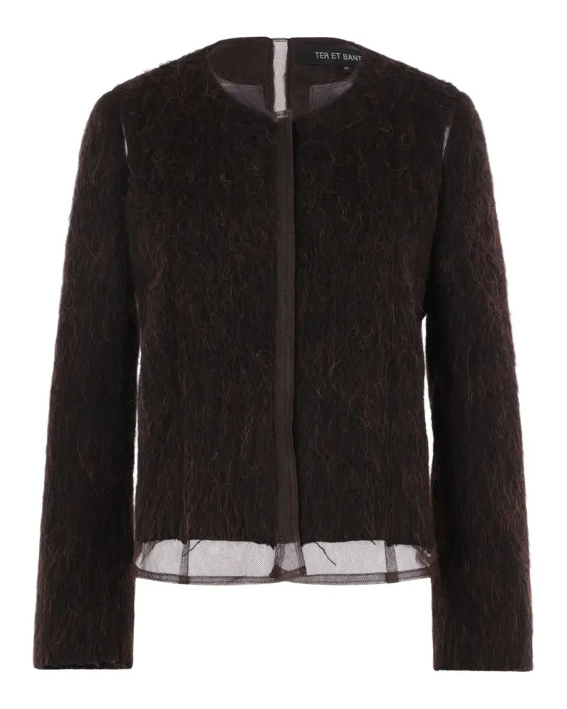 TER ET BANTINE Jacke mit Tülleinsatz - Braun Braun