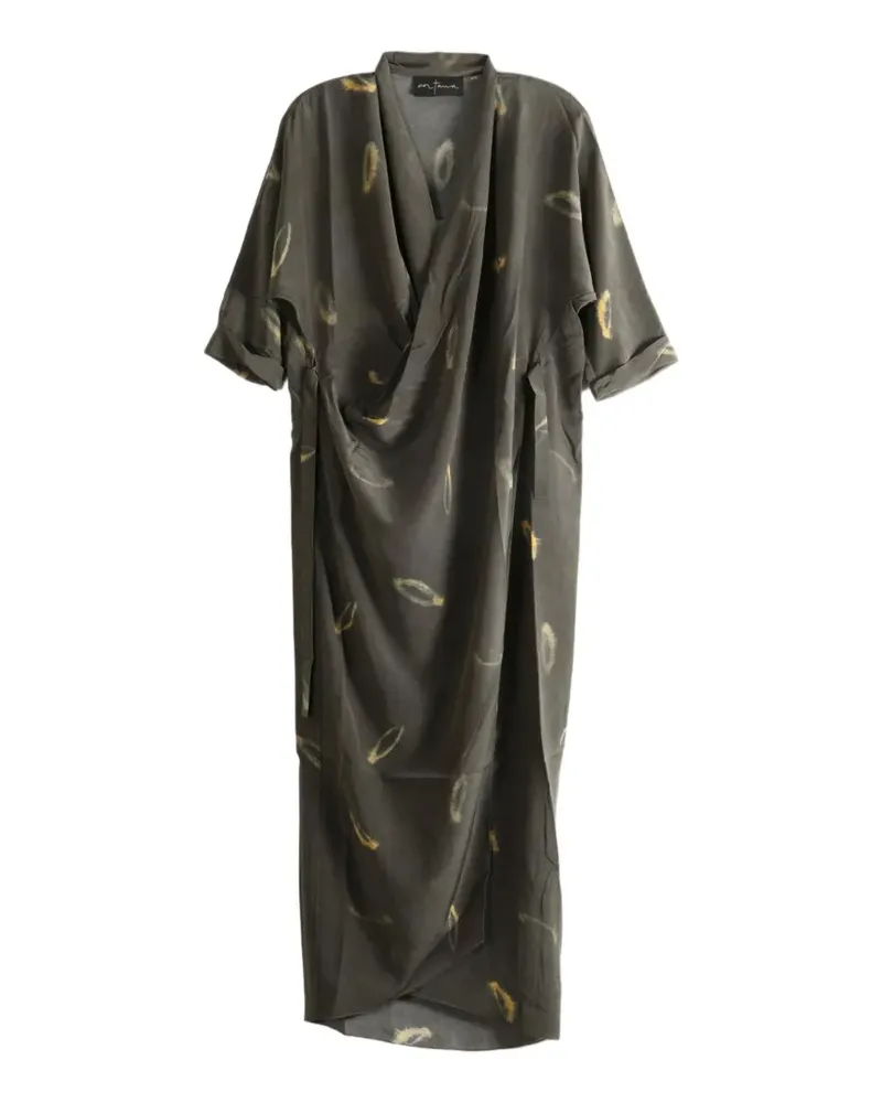 Cortana Thea silk maxi dress - Grau Grau