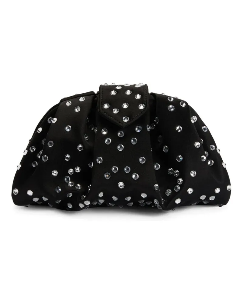 Giuseppe Zanotti Clutch mit Strass - Schwarz Schwarz