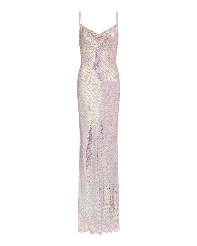Jenny Packham Foxx Kleid mit Perlen - Rosa Rosa