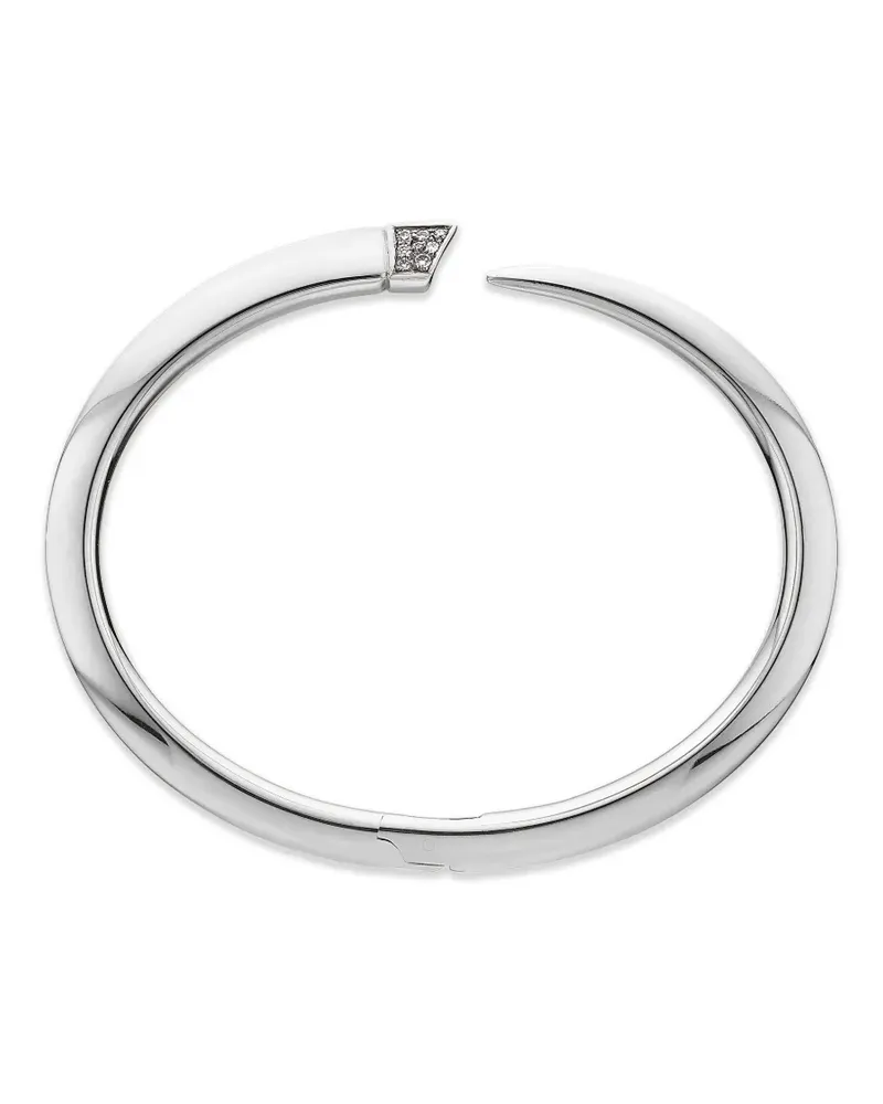 Shaun Leane Sabre Armreif mit Diamanten - Silber Silber