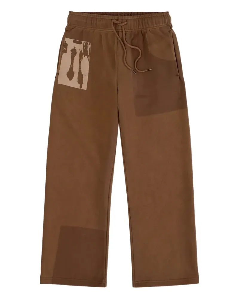 KidSuper sun faded sweats trousers - Braun Braun