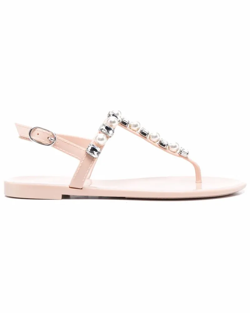 Stuart Weitzman Sandalen mit Kristallen - Rosa Rosa