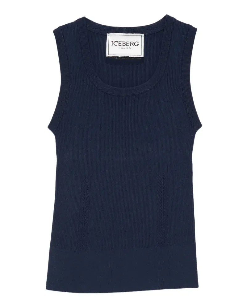 Iceberg Trägershirt mit U-Ausschnitt - Blau Blau