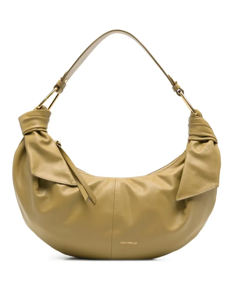 Coccinelle knotted leather shoulder bag - Grün Grün