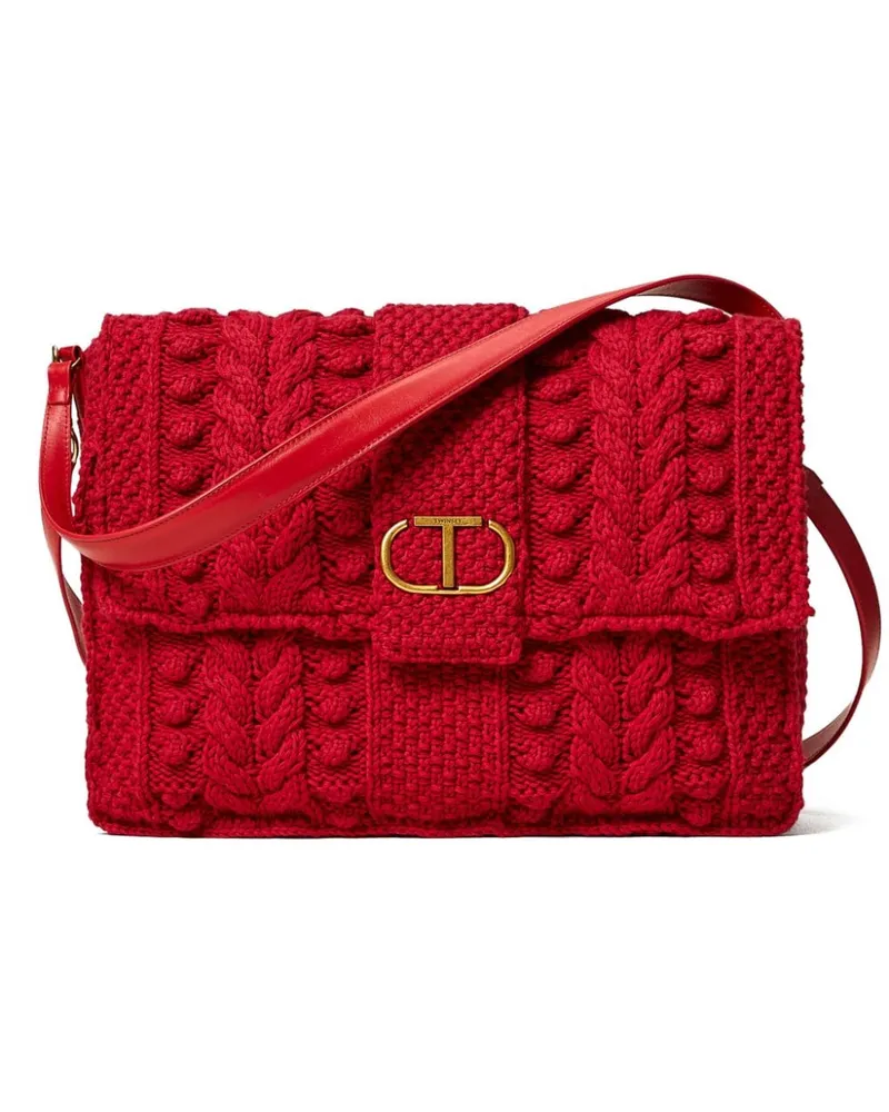 Twin-Set Emma Schultertasche - Rot Rot