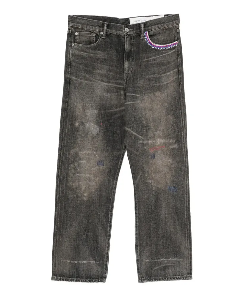 Neighborhood Jeans im Distressed-Look - Grau Grau