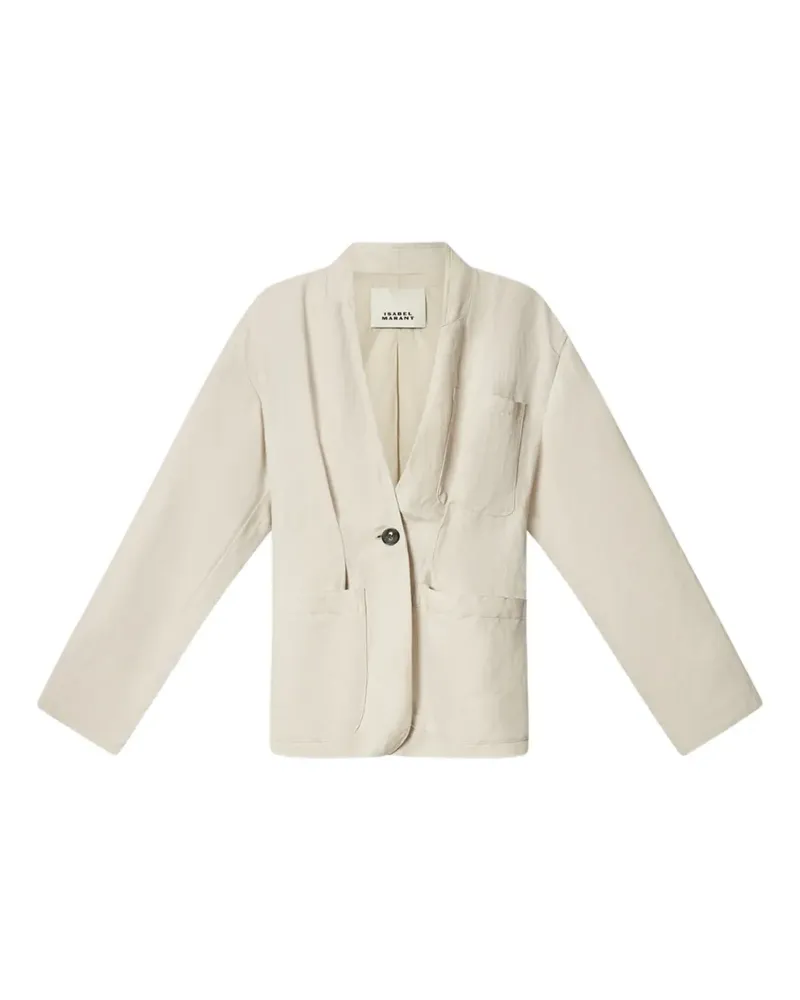 Isabel Marant Soraya Blazer mit aufgesetzter Tasche - Nude Nude