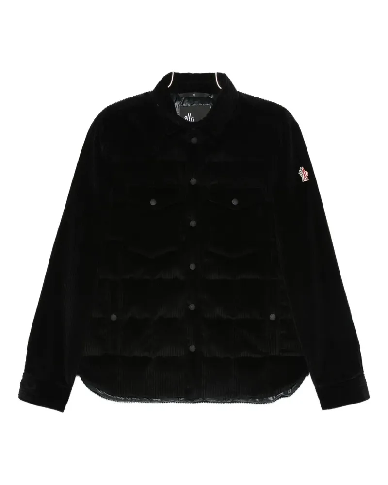 Moncler Hemdjacke aus Cord - Schwarz Schwarz