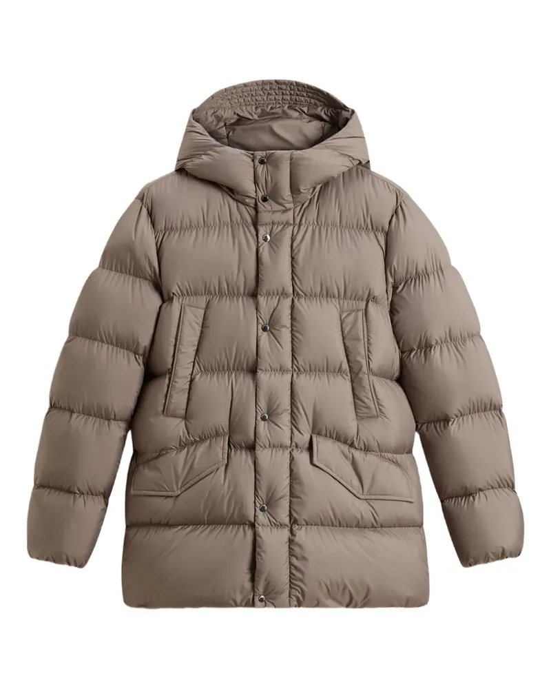 Woolrich Gefütterte Cloud Davis Kapuzenjacke - Braun Braun