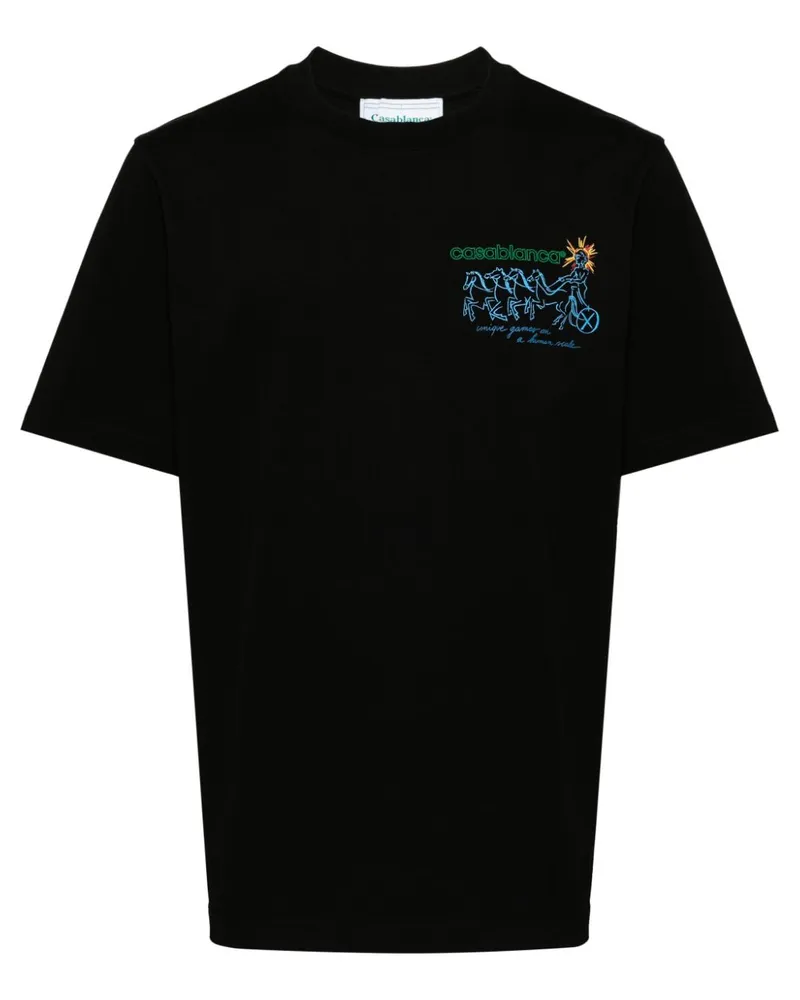 Casablanca Paris Pentathlon T-Shirt Schwarz