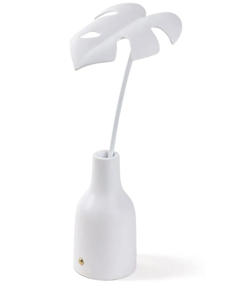 Seletti Tischlampe in Blattform - Weiß Weiß