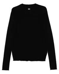 Rick Owens Gerippter Geo Pullover Schwarz