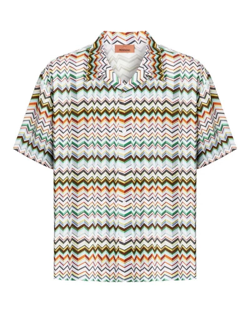 Missoni zigzag short-sleeve shirt - Weiß Weiß