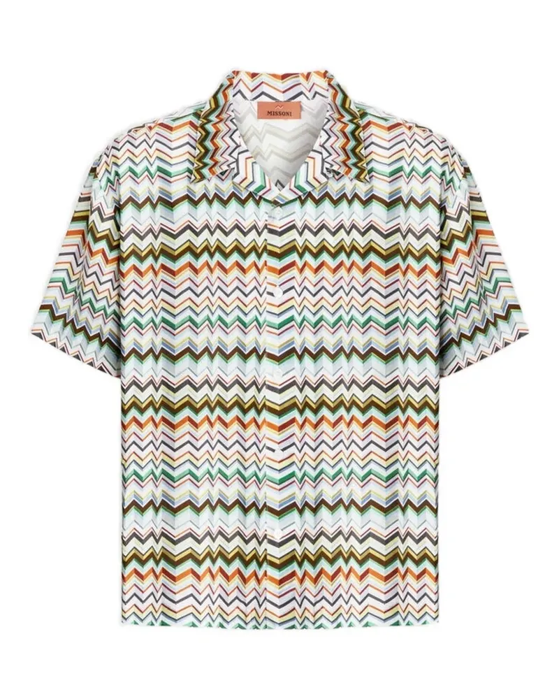 Missoni Hemd mit Zickzackmuster - Weiß Weiß